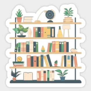 bookshelf Sticker